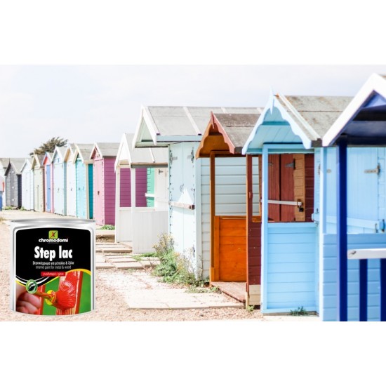 STEP LAC (γυαλιστερό βερνικόχρωμα για μέταλλα & ξύλα) 750ml Βασικά Χρώματα