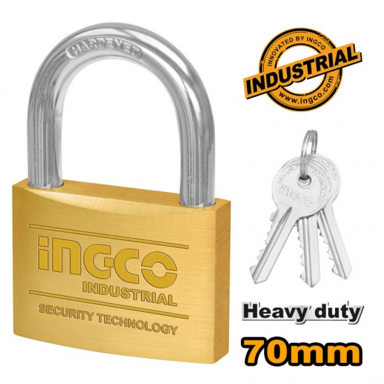 Επαγγελματικό Λουκέτο Ορειχάλκινο Βαρέος Τύπου 70mm