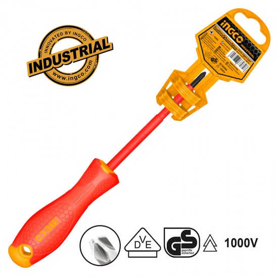 Επαγγελματικό Κατσαβίδι Ηλεκτρολόγου Σταυρού PH1x80mm