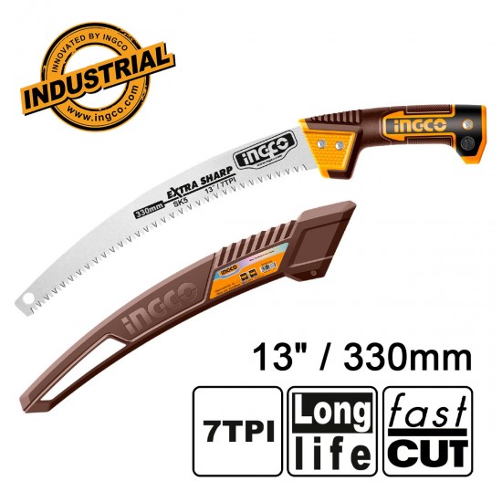 Πριόνι Κλαδέματος Καμπυλωτό 13" Με Θήκη