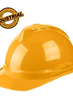 Επαγγελματικό Κράνος Ασφαλείας με Προστασία 4 Σημείων Κίτρινο