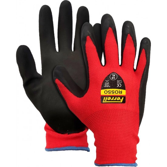 Γάντια Εργασίας Latex Ferreli Rosso