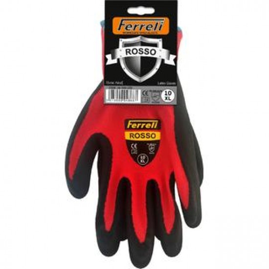 Γάντια Εργασίας Latex Ferreli Rosso