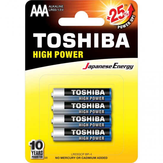 Toshiba AAA Αλκαλικές Μπαταρίες 1.5V